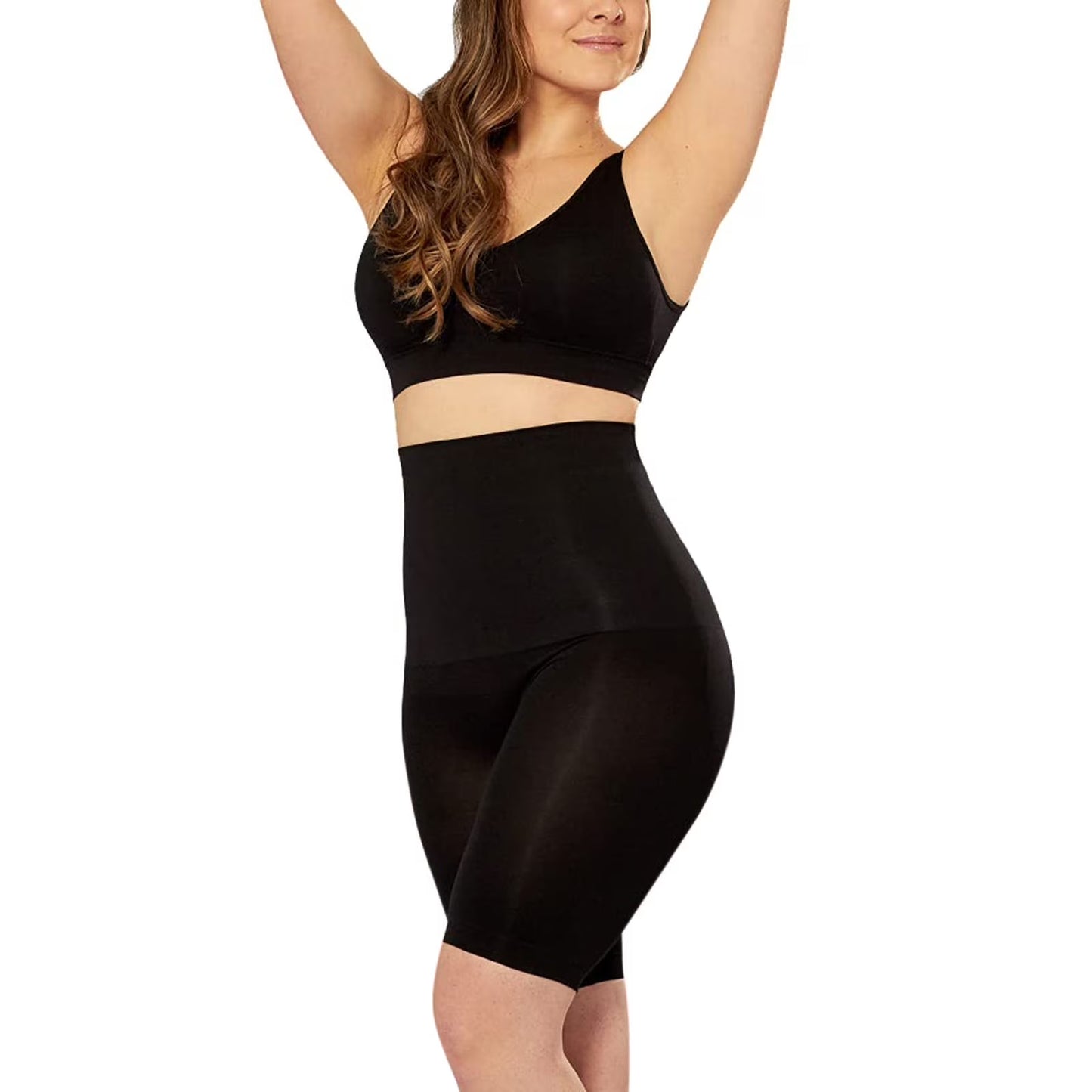Shaper Bodysuit for Women High-Waisted Corset Shaper Slim Waist Panty Trainer Black S