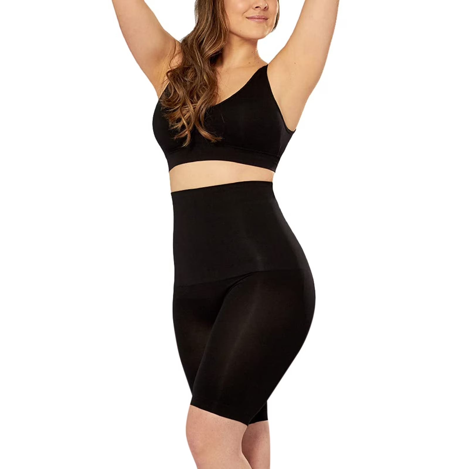 Shaper Bodysuit for Women High-Waisted Corset Shaper Slim Waist Panty Trainer Black S