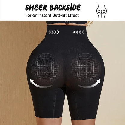 MUEE Women'S High Waisted Tummy Tuck Shaping High Elastic Lycra Five Points Shaping Bottom Pants Shapewear Shorts for Women Thigh Slimming Sculpting Stretchy Tummy Control & 3D Hip Lift-Up & Thigh Slimmer Womenswear Compression Sexy Comfort
